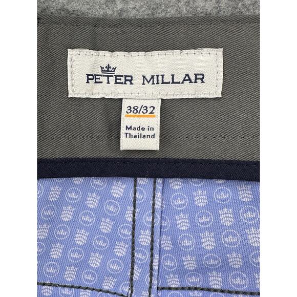 Peter Millar Crown Sport 5 Pocket EB66 Performance Pants Iron Gray 38x32 $160 - Picture 8 of 16